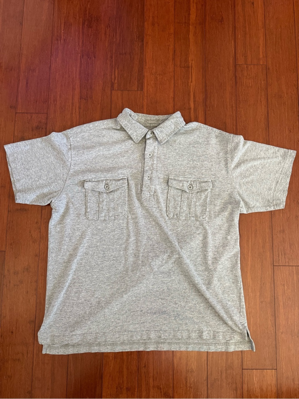 Vintage Abercrombie & Fitch Outdoor Gear Polo Gray 2 Pocket Size Xl